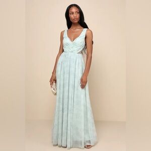 unusual bridesmaid dresses uk Zinna Linen Maxi Dress main image 0